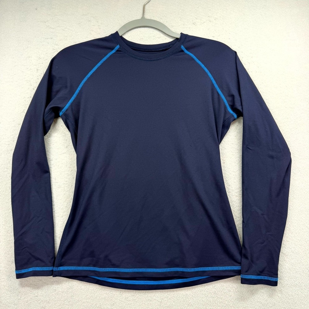 J.CREW Sun Shirt Women's S‎ Navy Blue Stretch UPF 50 Sun Protection Performance